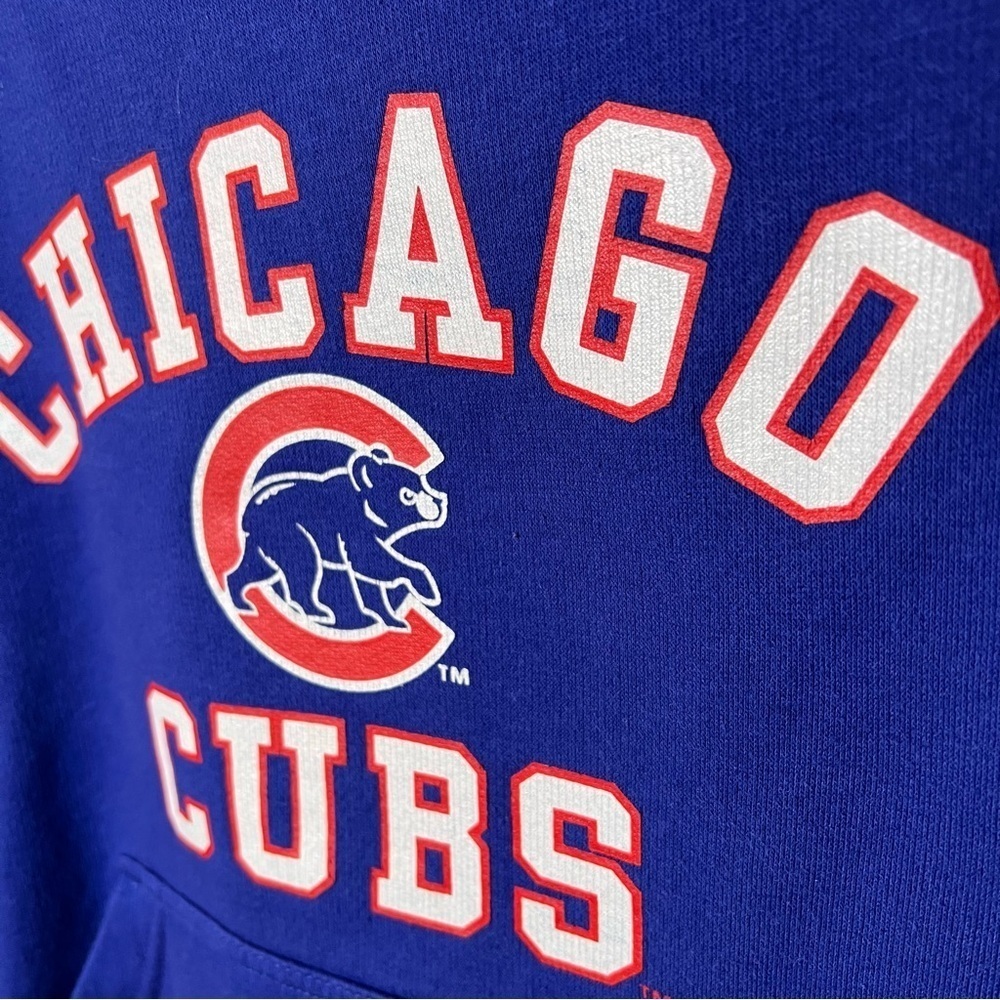 Chicago Cubs Baseball MLB Youth Medium Royal Blue Hoodie Sweatshirt By Stitches - Picture 2 of 6